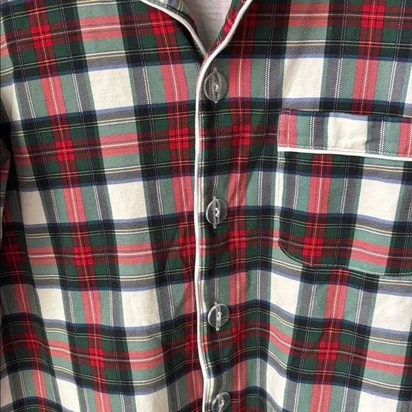 The Beaufort Bonnet Company Pajama Set Aiken Plaid Pima Cotton Holiday Size XS - Picture 6 of 14